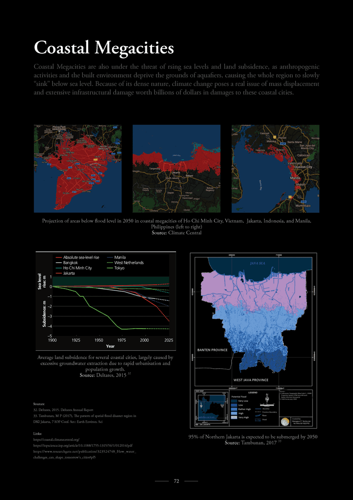 Coastal Megacities — subsidence and displacement