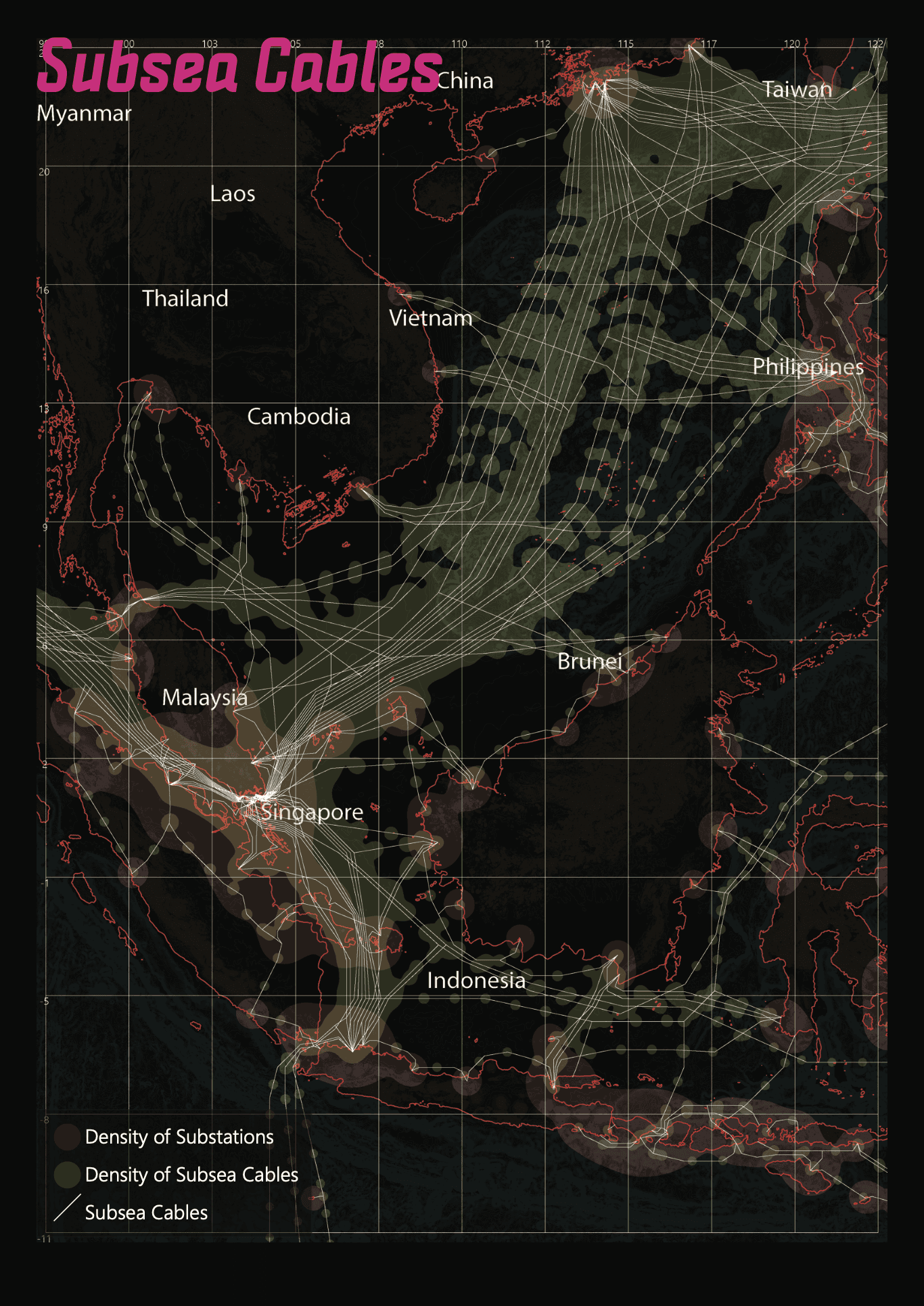 Subsea Cables — regional network mapping