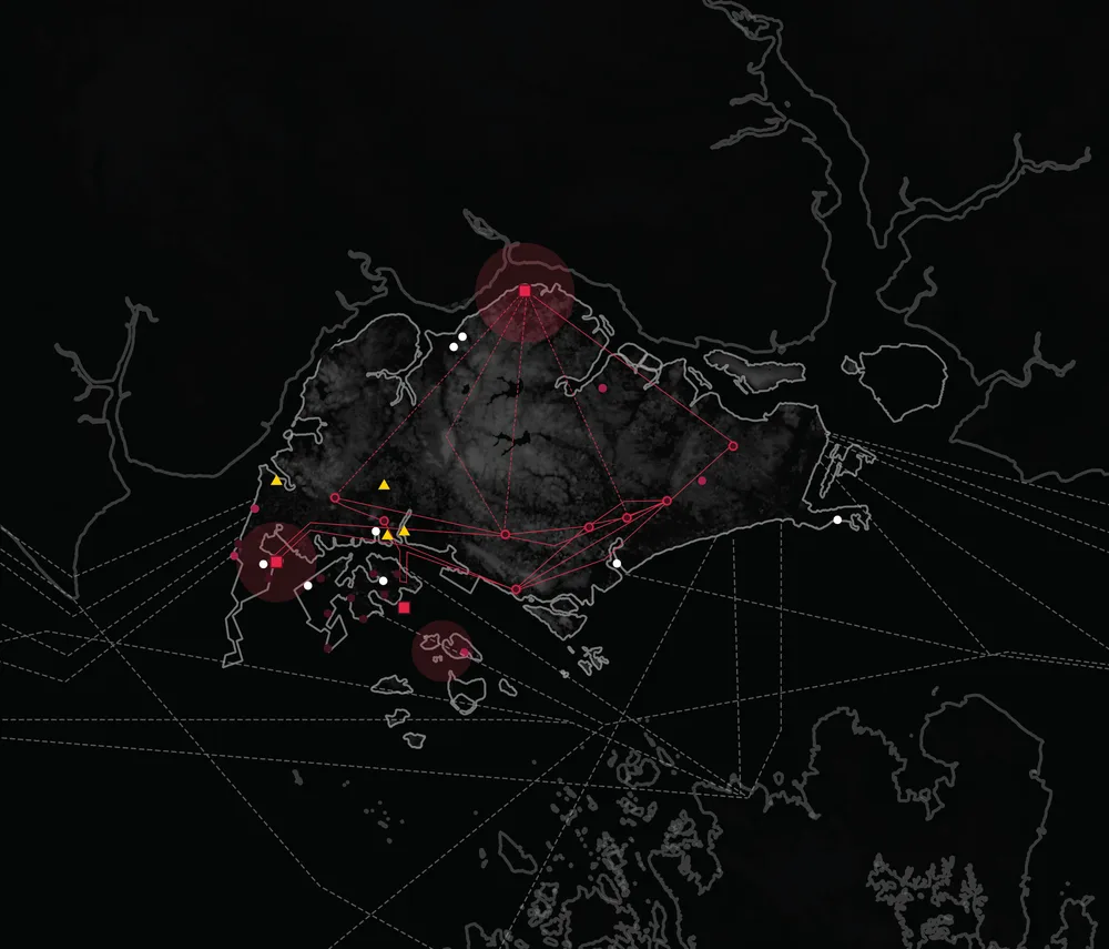 Energy Flow, Singapore — the island's electrical grid and regional connections